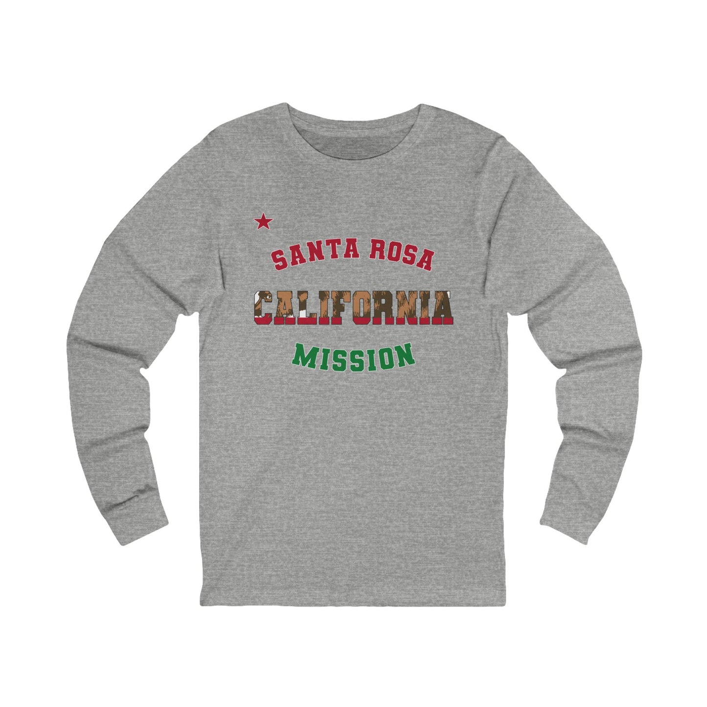 California Santa Rosa English - Unisex Long Sleeve Cotton Jersey