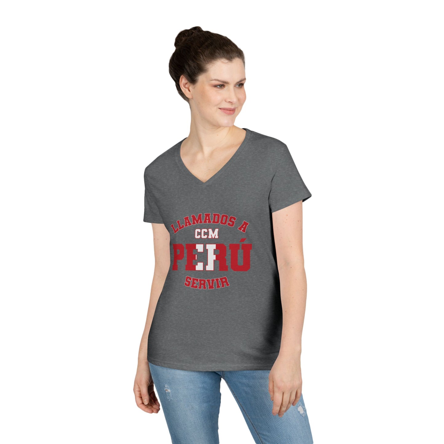 Peru MTC Spanish - Ladies' V-Neck T-Shirt