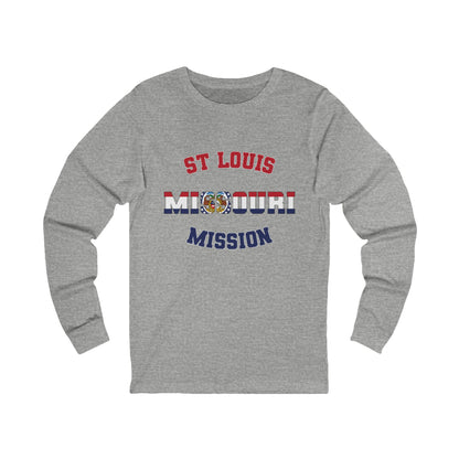 Missouri St Louis English - Unisex Long Sleeve Cotton Jersey
