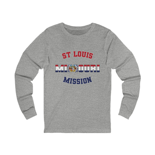 Missouri St Louis English - Unisex Long Sleeve Cotton Jersey