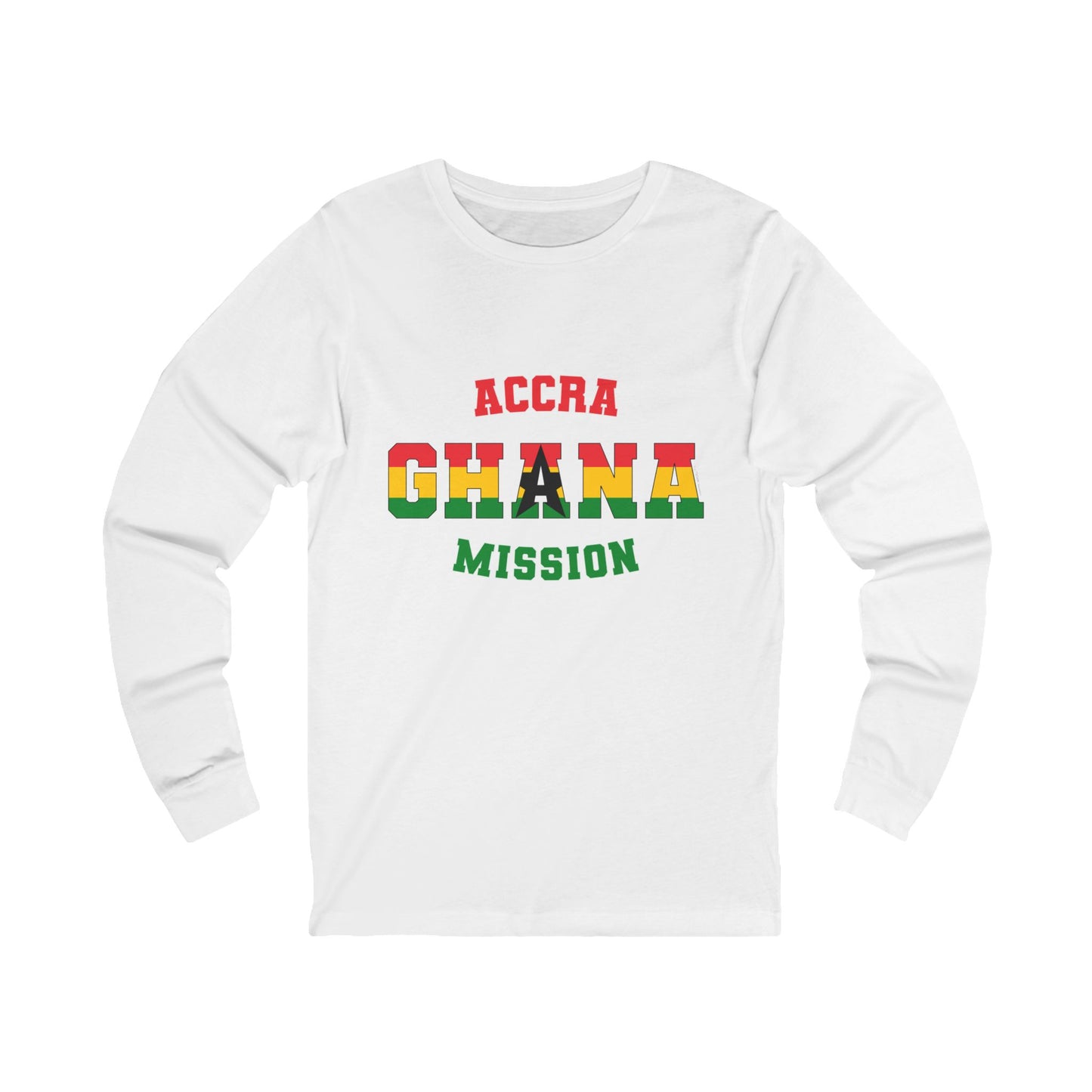 Ghana Accra English - Unisex Long Sleeve Cotton Jersey