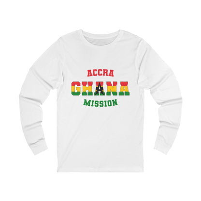 Ghana Accra English - Unisex Long Sleeve Cotton Jersey