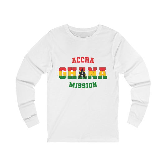 Ghana Accra English - Unisex Long Sleeve Cotton Jersey