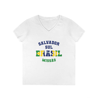 Brazil Salvador South Portuguese - Ladies' V-Neck T-Shirt