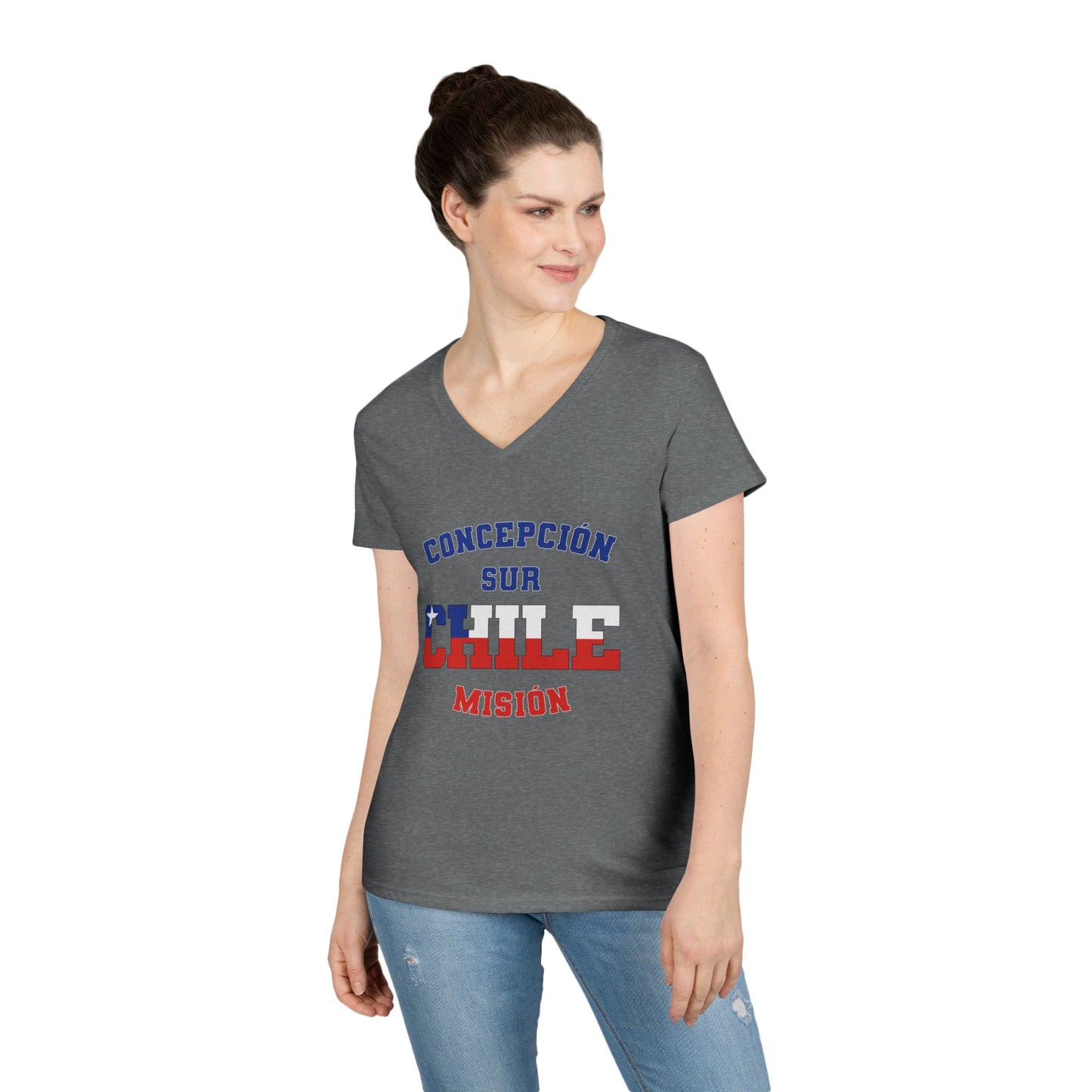 Chile Concepcion South Spanish - Ladies' V-Neck T-Shirt