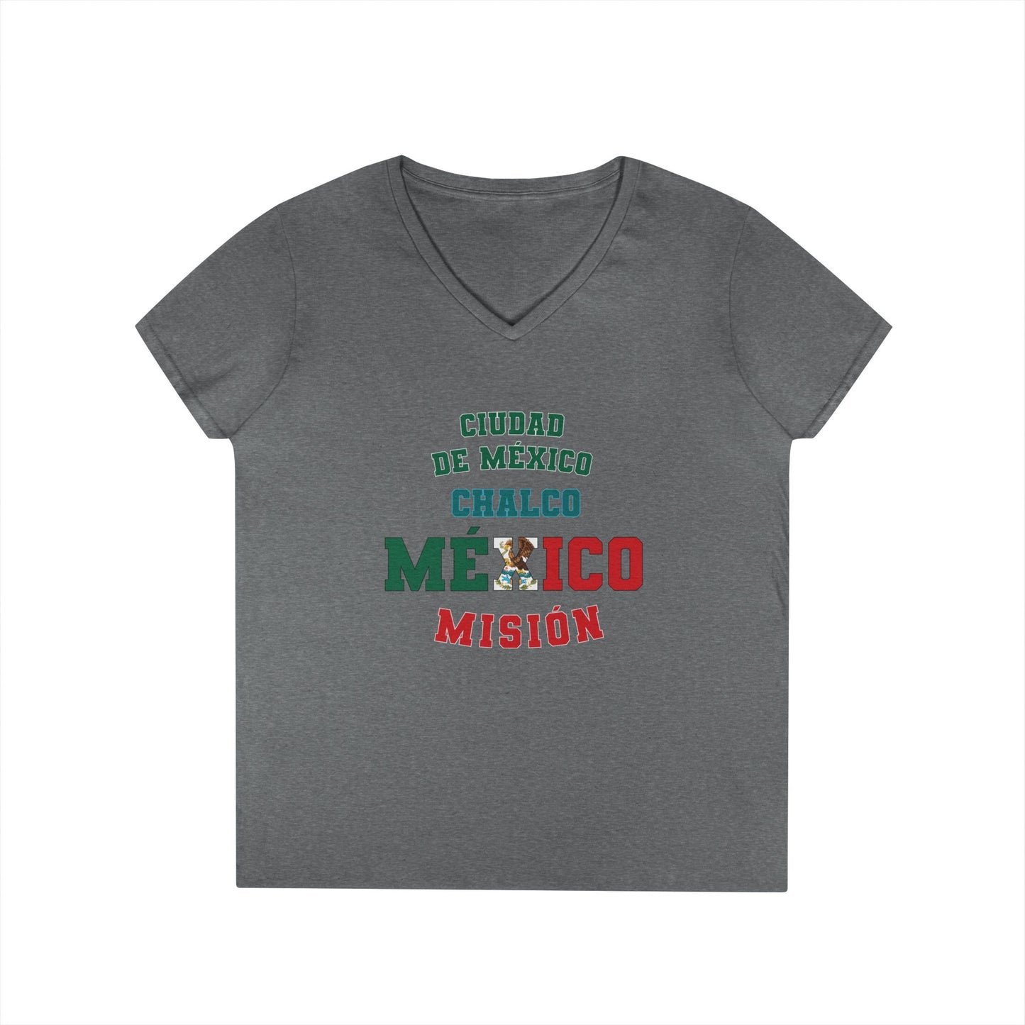 Mexico Mexico City Chalco Spanish - Ladies' V-Neck T-Shirt