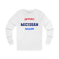 Michigan Detroit Spanish - Unisex Long Sleeve Cotton Jersey