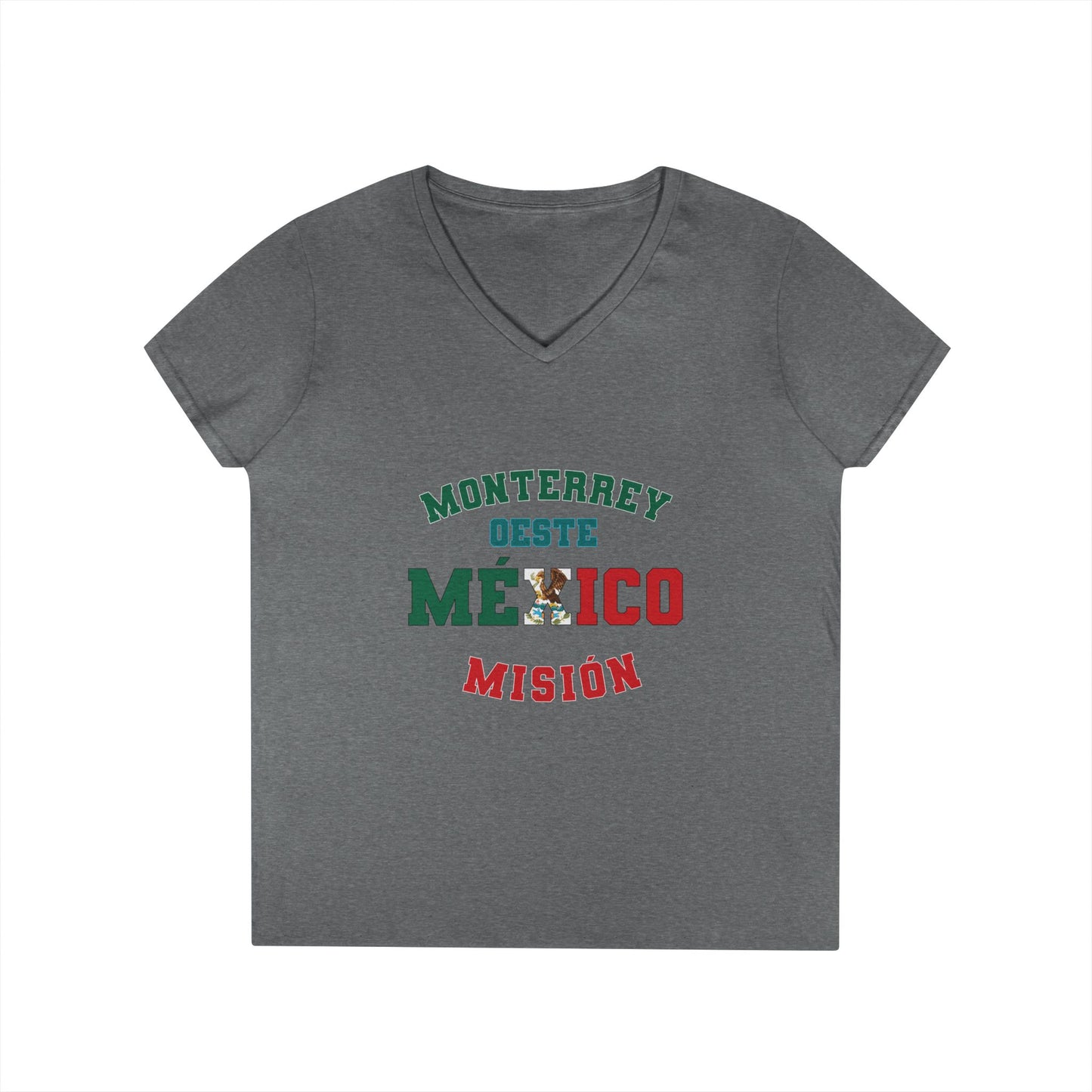 Mexico Monterrey West Spanish - Ladies' V-Neck T-Shirt