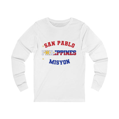 Philippines San Pablo Tagalog - Unisex Long Sleeve Cotton Jersey