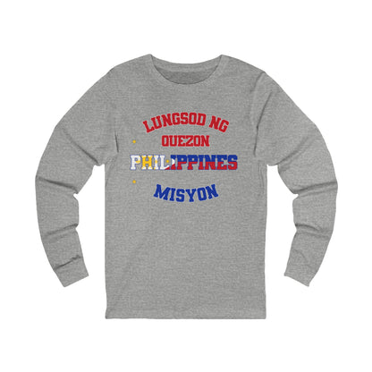 Philippines Quezon City Tagalog - Unisex Long Sleeve Cotton Jersey