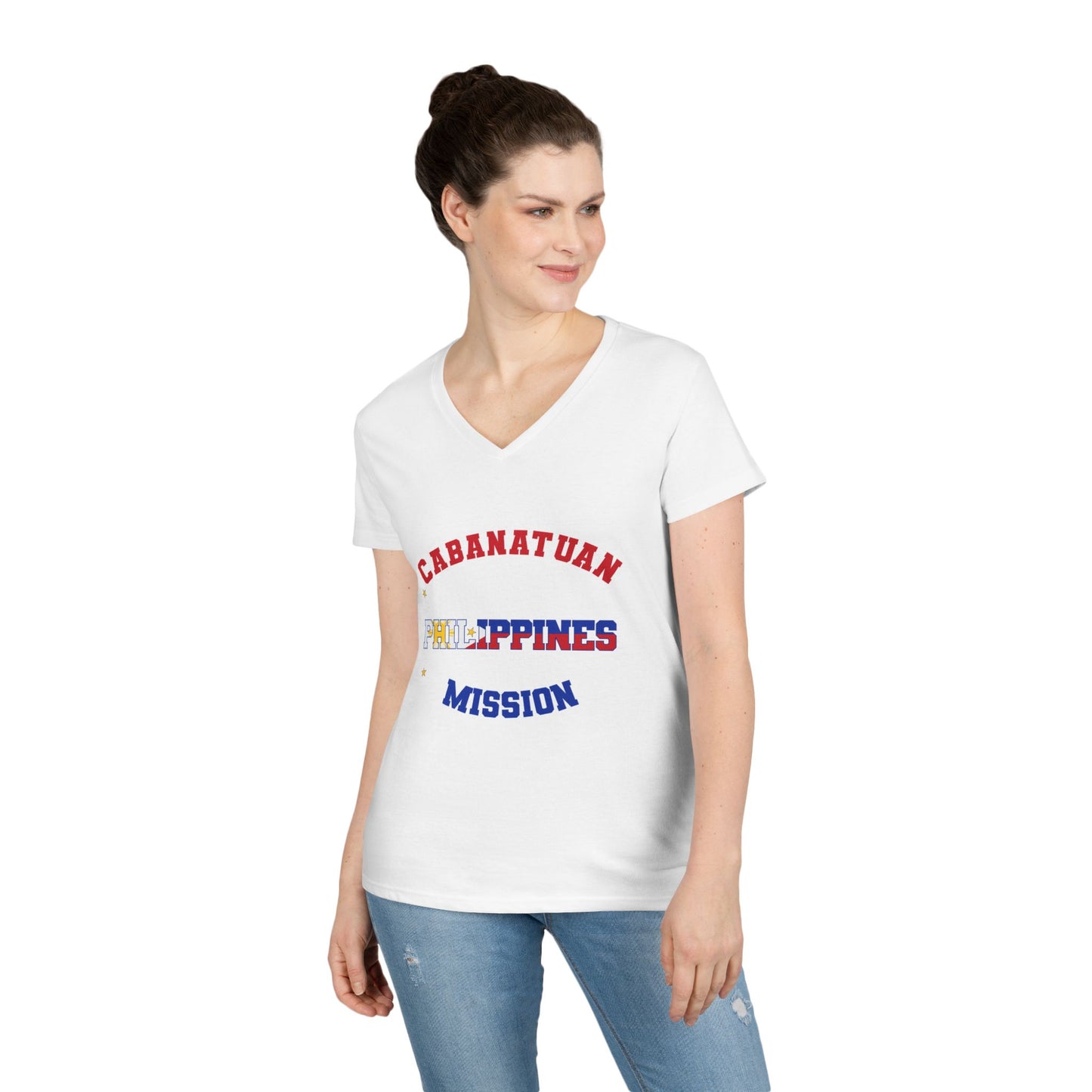 Philippines Cabanatuan English - Ladies' V-Neck T-Shirt