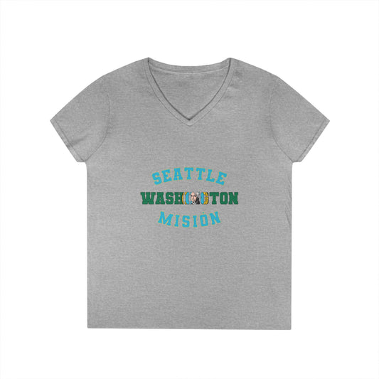 Washington Seattle Spanish - Ladies' V-Neck T-Shirt