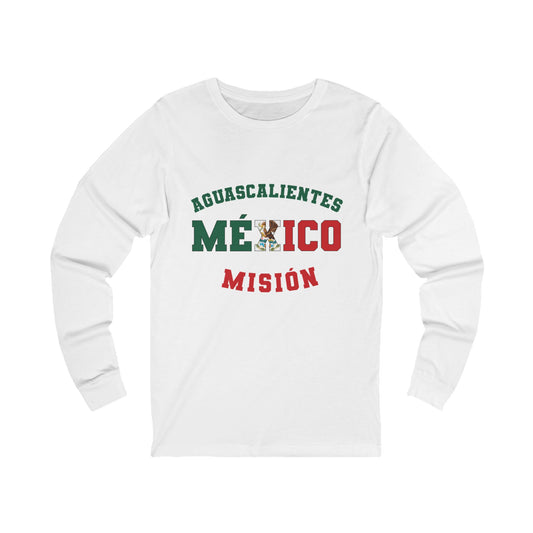 Mexico Aguascalientes Spanish - Unisex Long Sleeve Cotton Jersey