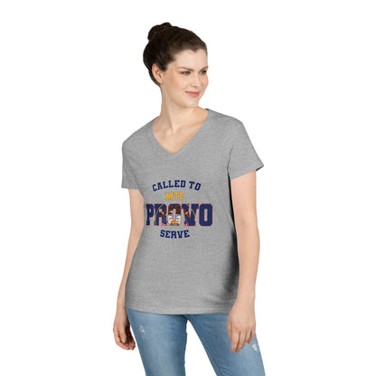 Provo MTC English Old Utah Flag - Ladies' V-Neck T-Shirt