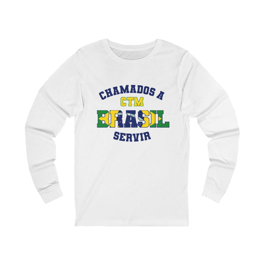 Brazil MTC Portuguese - Unisex Long Sleeve Cotton Jersey
