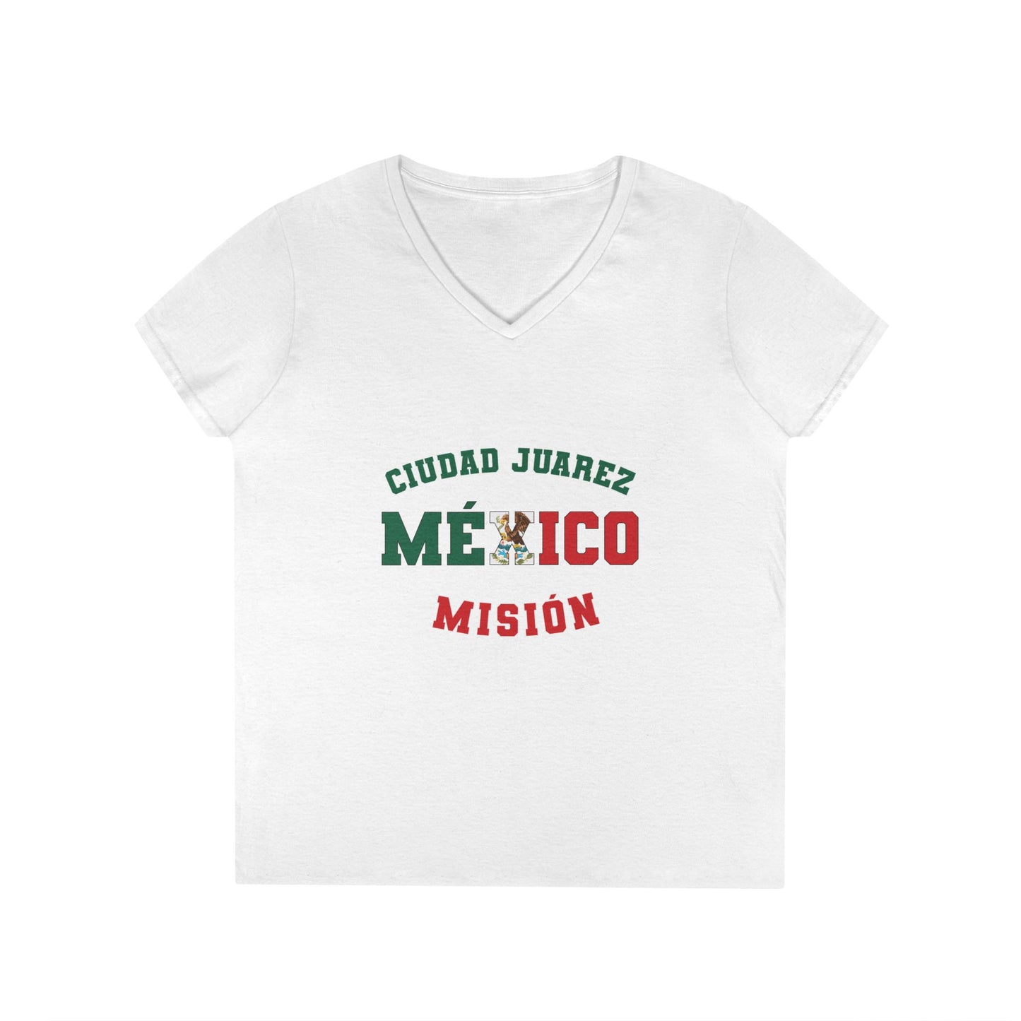 Mexico Ciudad Juarez Spanish - Ladies' V-Neck T-Shirt