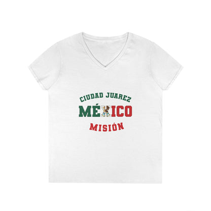 Mexico Ciudad Juarez Spanish - Ladies' V-Neck T-Shirt