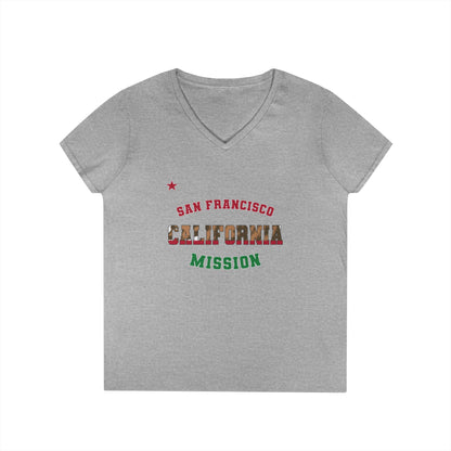 California San Francisco English - Ladies' V-Neck T-Shirt