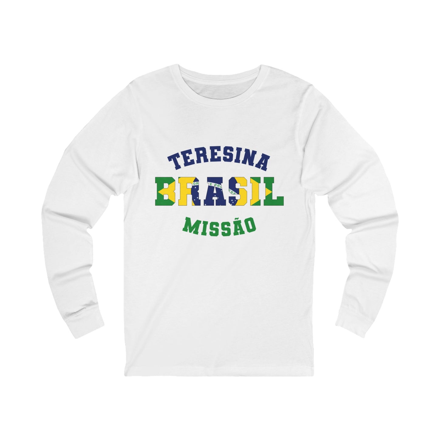 Brazil Teresina Portuguese - Unisex Long Sleeve Cotton Jersey