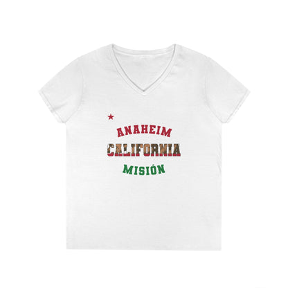 California Anaheim Spanish - Ladies' V-Neck T-Shirt