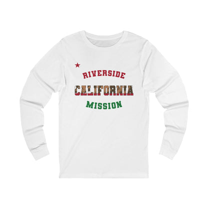 California Riverside English - Unisex Long Sleeve Cotton Jersey