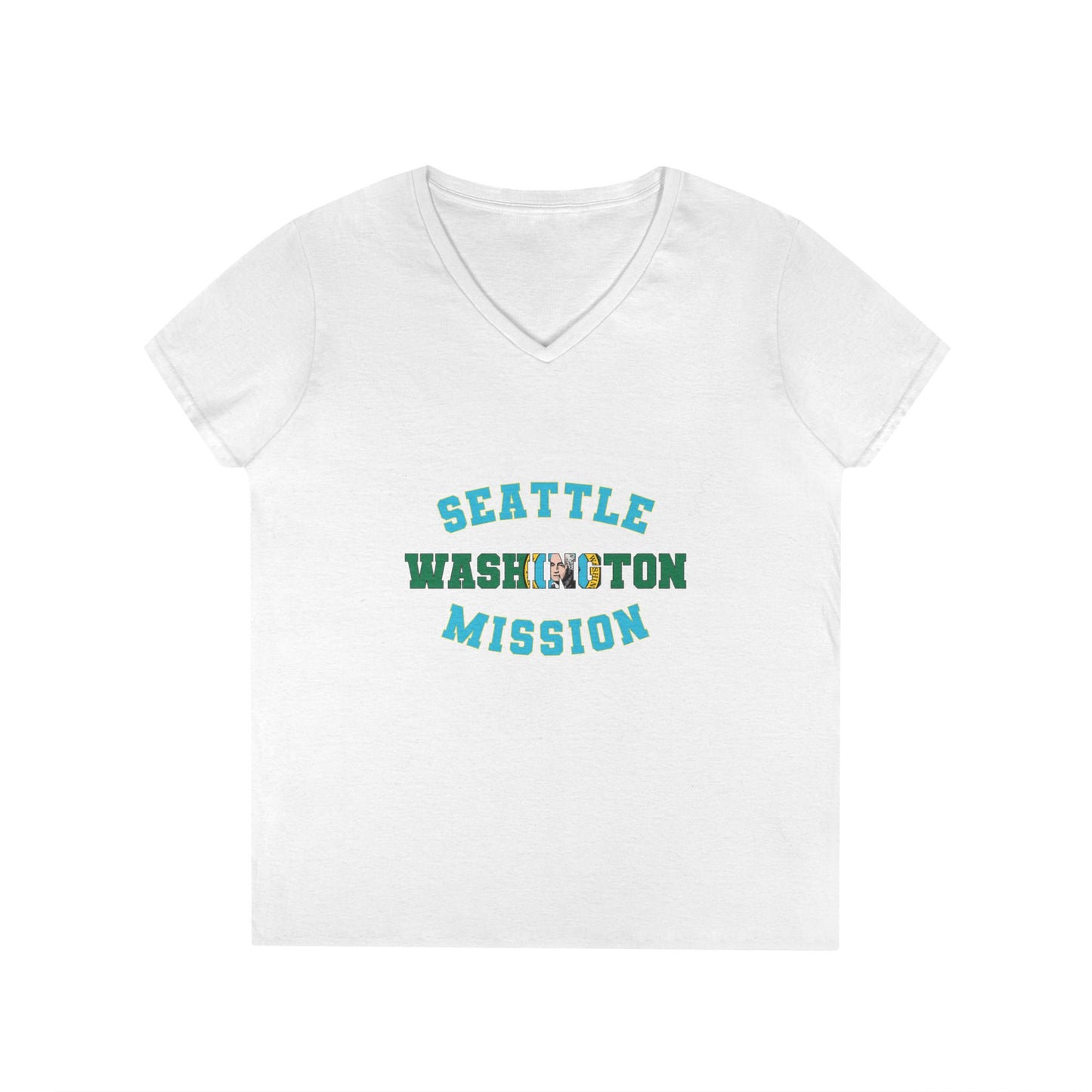 Washington Seattle English - Ladies' V-Neck T-Shirt