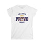Provo MTC English Old Utah Flag - The Classic P-Day Tee for Ladies