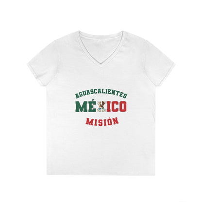 Mexico Aguascalientes Spanish - Ladies' V-Neck T-Shirt