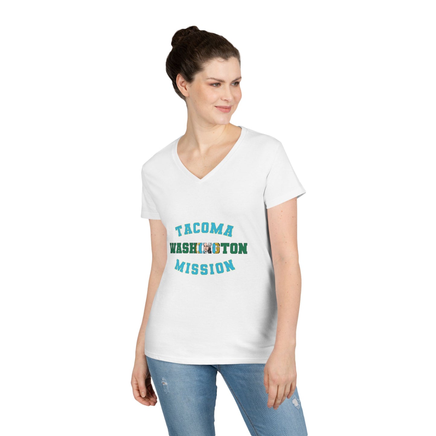 Washington Tacoma English - Ladies' V-Neck T-Shirt