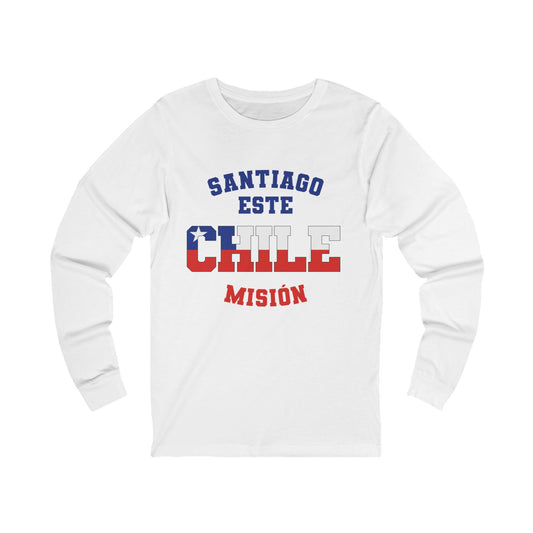 Chile Santiago East Spanish - Unisex Long Sleeve Cotton Jersey
