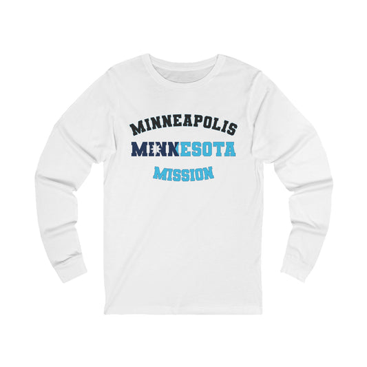 Minnesota Minneapolis English - Unisex Long Sleeve Cotton Jersey