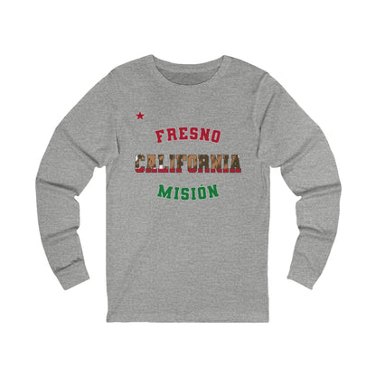 California Fresno Spanish - Unisex Long Sleeve Cotton Jersey