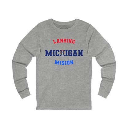 Michigan Lansing Spanish - Unisex Long Sleeve Cotton Jersey