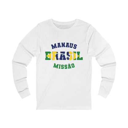 Brazil Manaus Portuguese - Unisex Long Sleeve Cotton Jersey