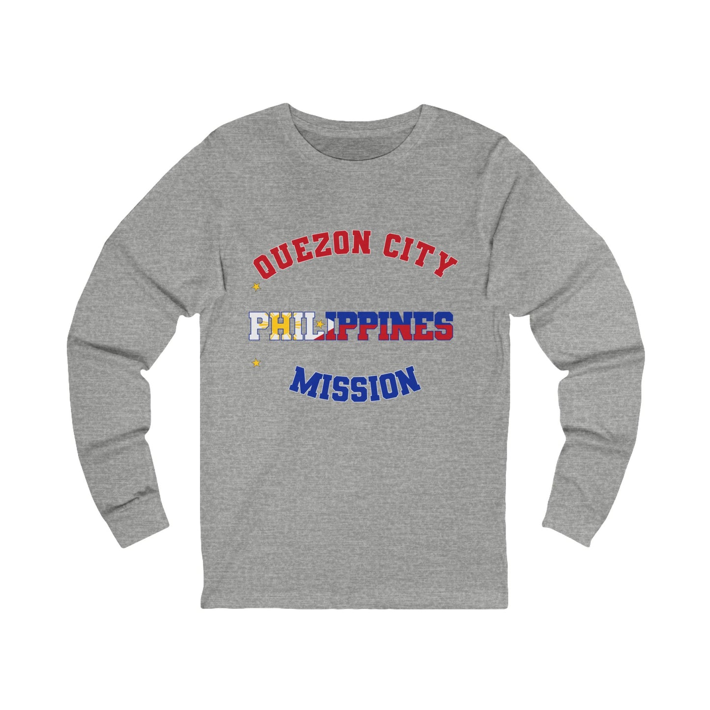 Philippines Quezon City English - Unisex Long Sleeve Cotton Jersey