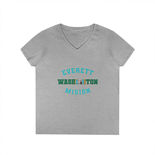 Washington Everett Spanish - Ladies' V-Neck T-Shirt