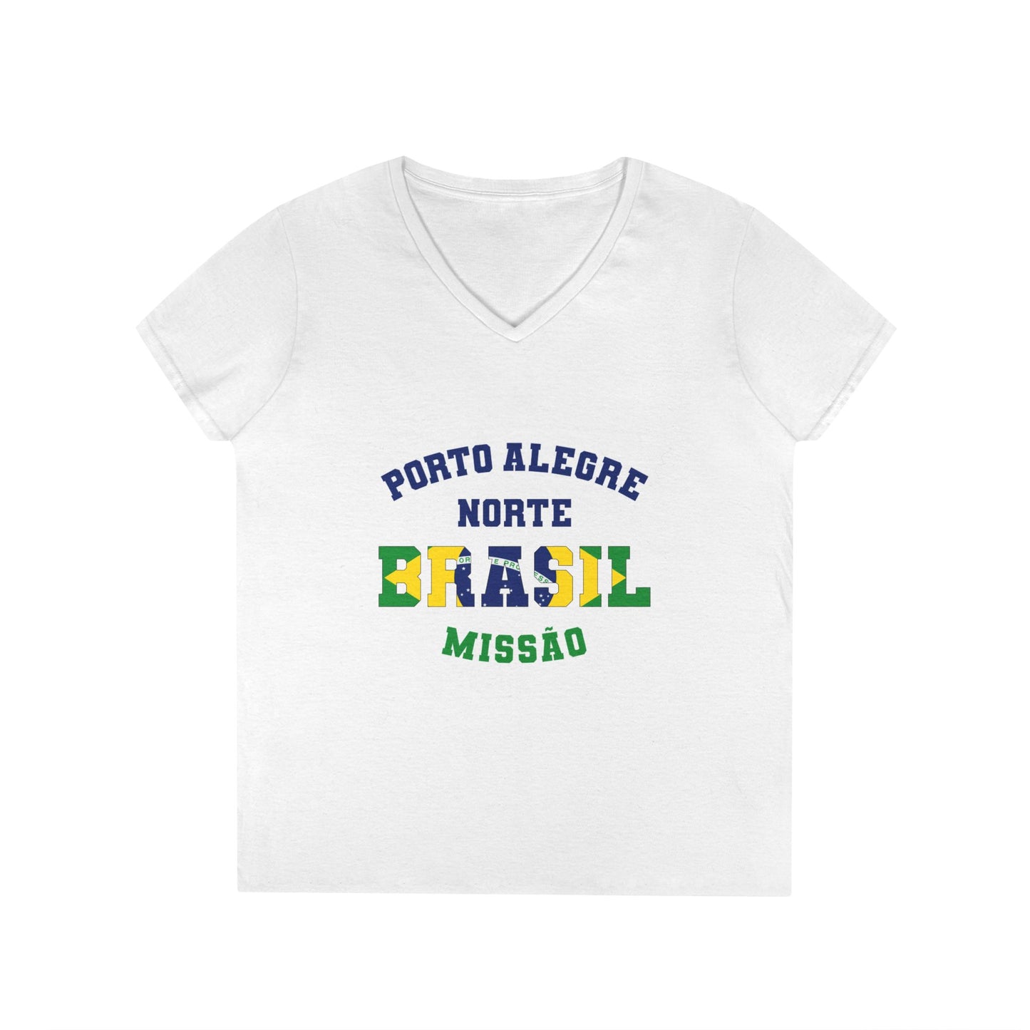Brazil Porto Alegre North Portuguese - Ladies' V-Neck T-Shirt