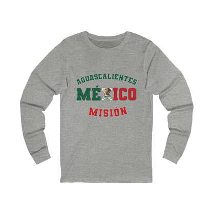 Mexico Aguascalientes Spanish - Unisex Long Sleeve Cotton Jersey