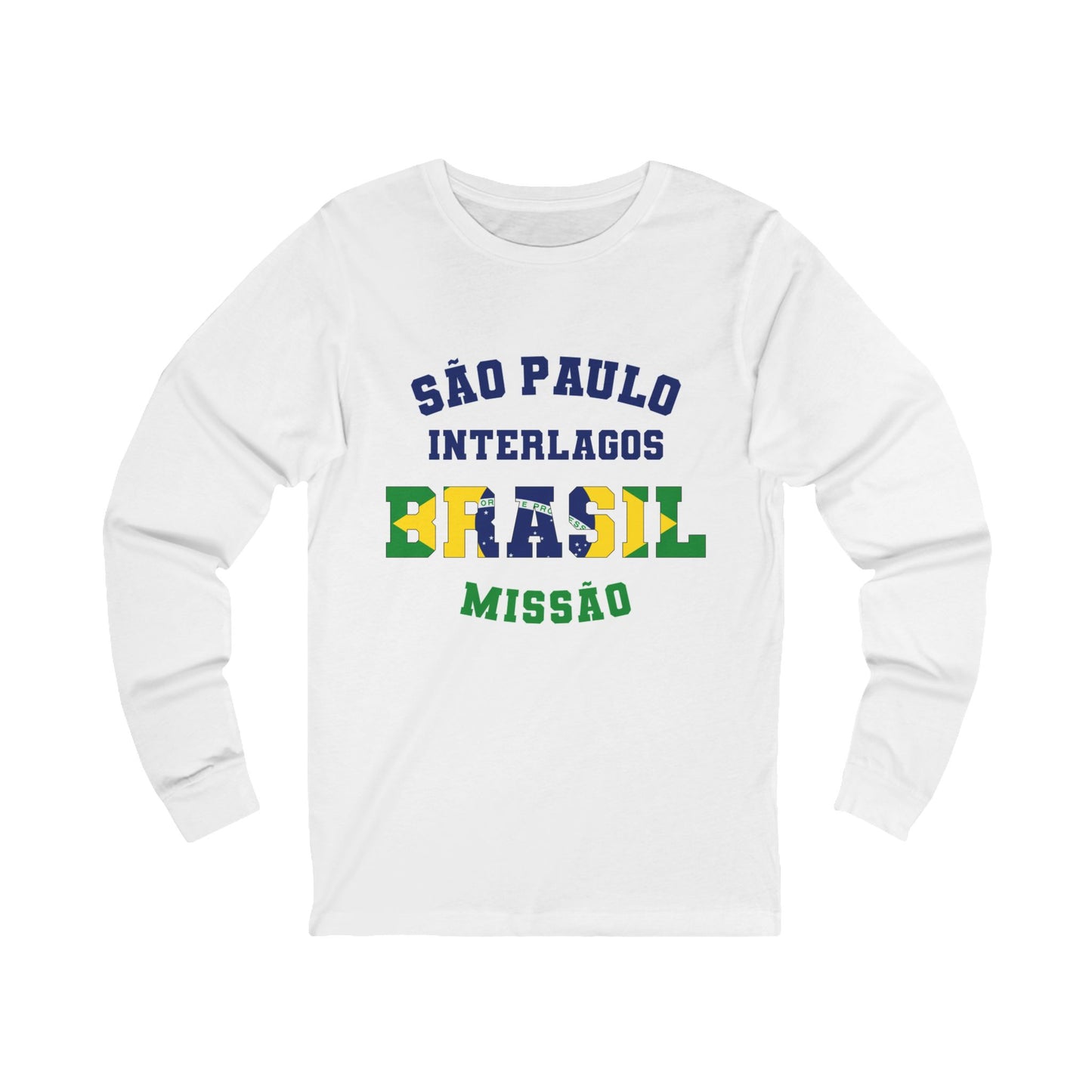 Brazil Sao Paulo Interlagos Portuguese - Unisex Long Sleeve Cotton Jersey