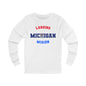 Michigan Lansing Spanish - Unisex Long Sleeve Cotton Jersey