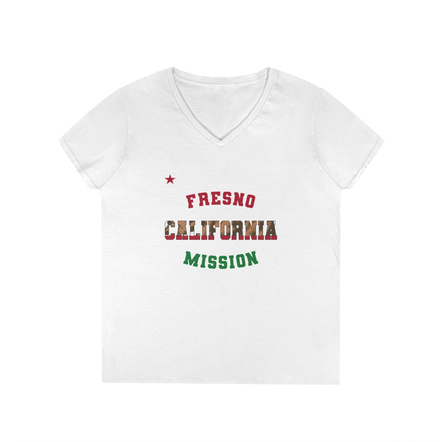 California Fresno English - Ladies' V-Neck T-Shirt