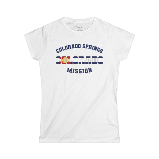 Colorado Colorado Springs English - The Classic P-Day Tee for Ladies