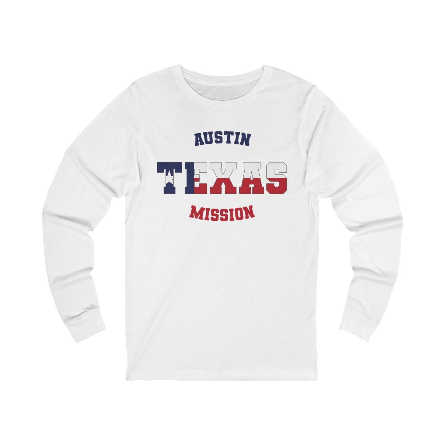 Texas Austin English - Unisex Long Sleeve Cotton Jersey