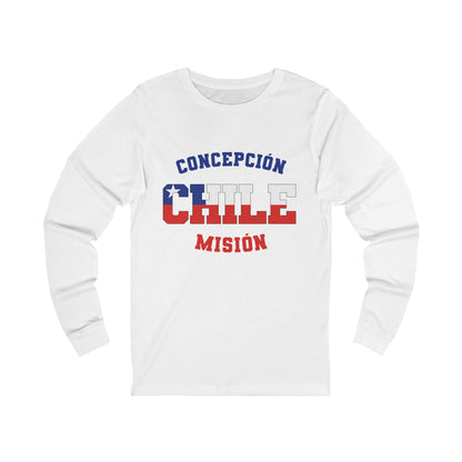 Chile Concepcion Spanish - Unisex Long Sleeve Cotton Jersey