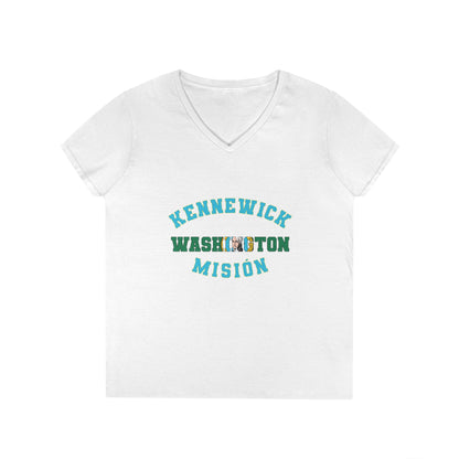 Washington Kennewick Spanish - Ladies' V-Neck T-Shirt
