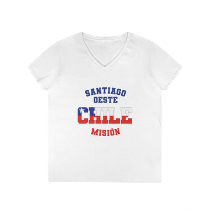 Chile Santiago West Spanish - Ladies' V-Neck T-Shirt