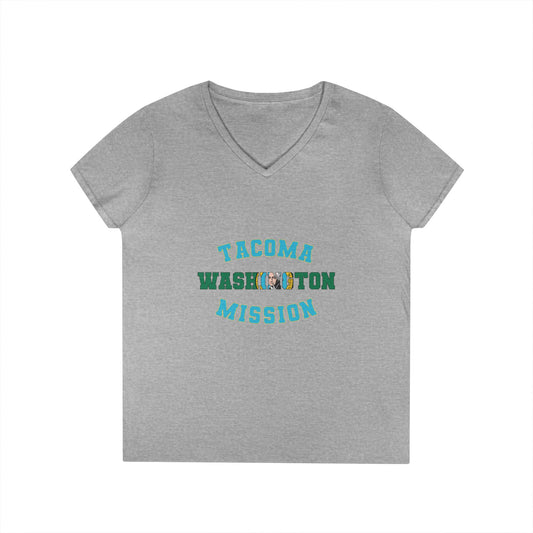 Washington Tacoma English - Ladies' V-Neck T-Shirt