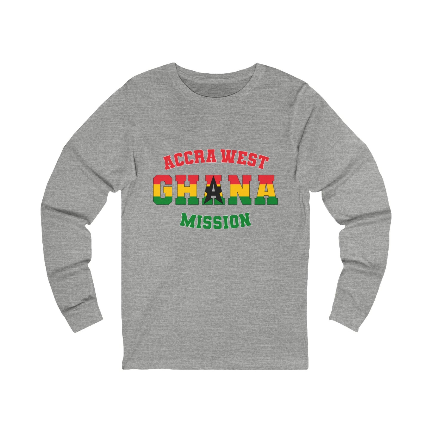 Ghana Accra West English - Unisex Long Sleeve Cotton Jersey