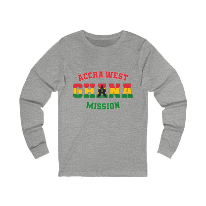 Ghana Accra West English - Unisex Long Sleeve Cotton Jersey