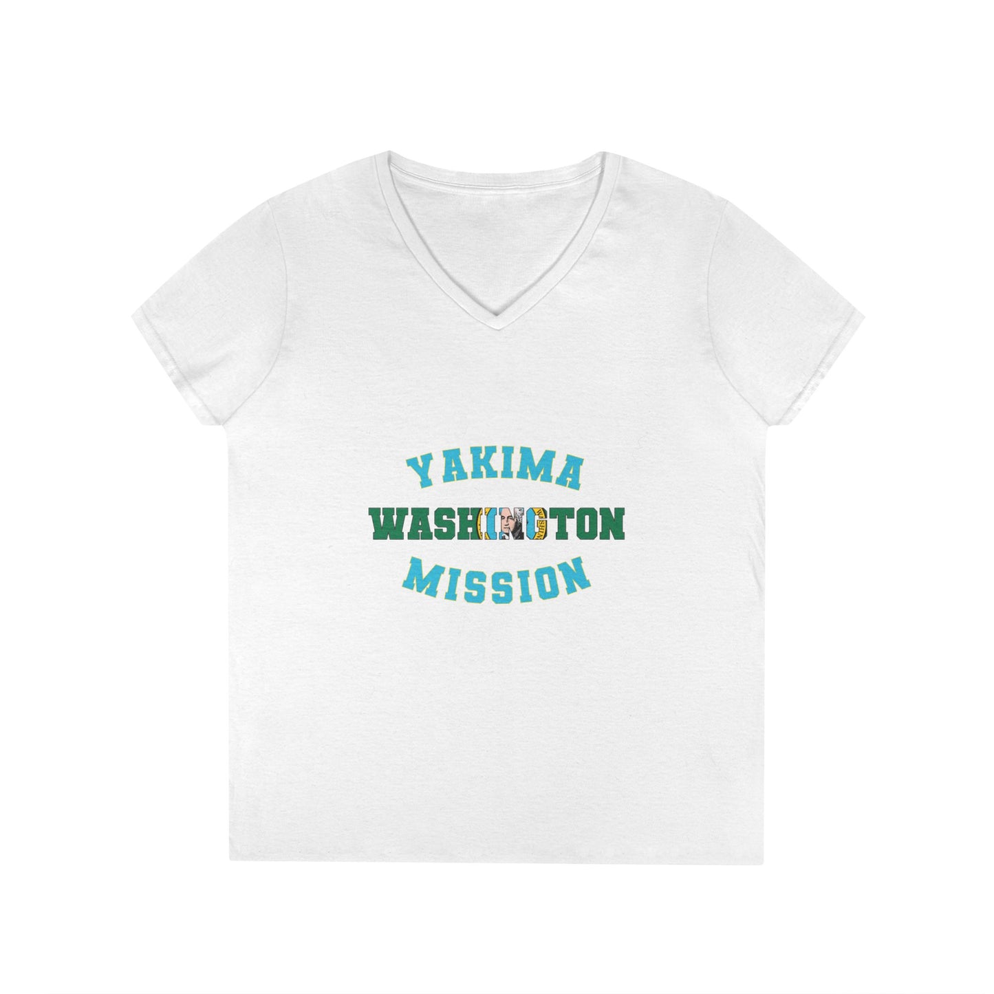 Washington Yakima English - Ladies' V-Neck T-Shirt